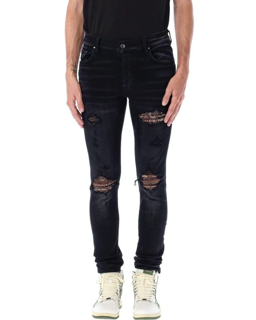 Amiri Denim Mx1 Bandana Jeans in Black for Men Save 49 Lyst UK