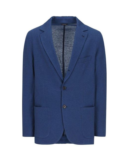 Loro Piana Cotton Blazer in Blue for Men - Save 46% | Lyst