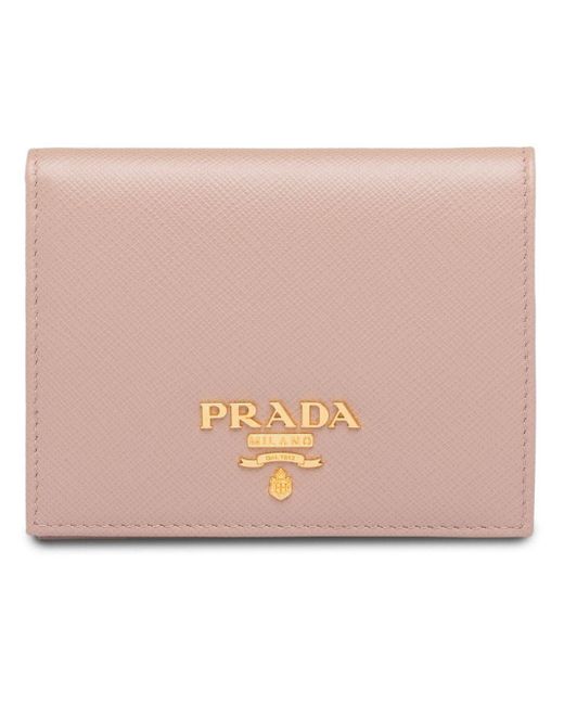 prada small wallet pink