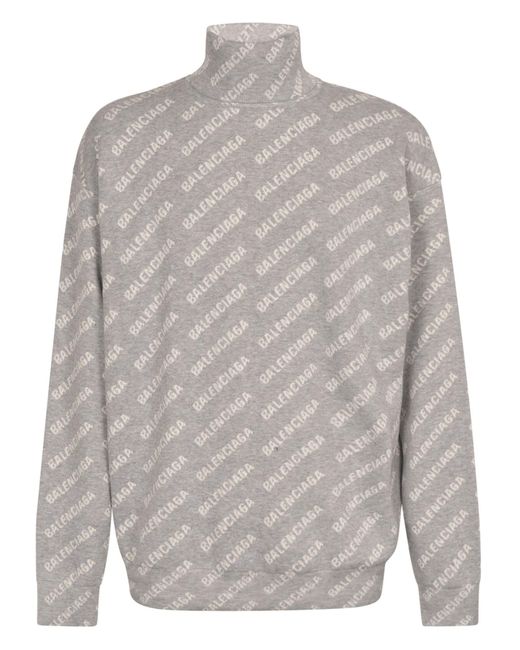balenciaga sweater mens grey