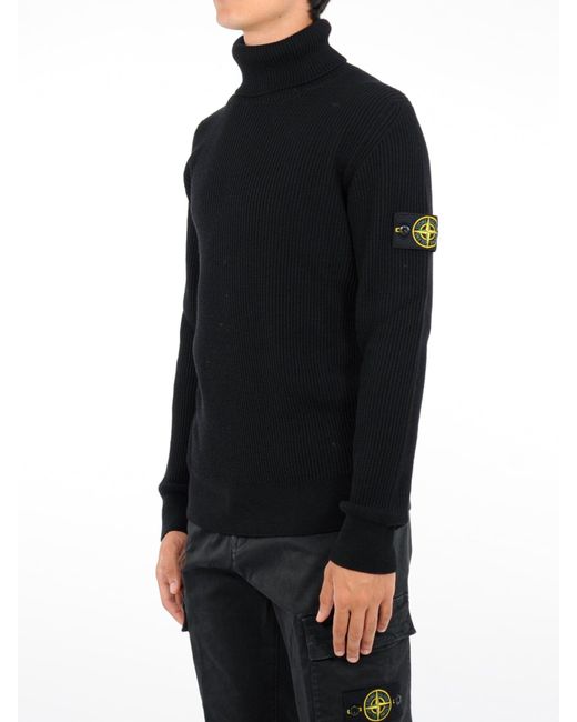 Stone Island Turtle Neck Knit Sweater 