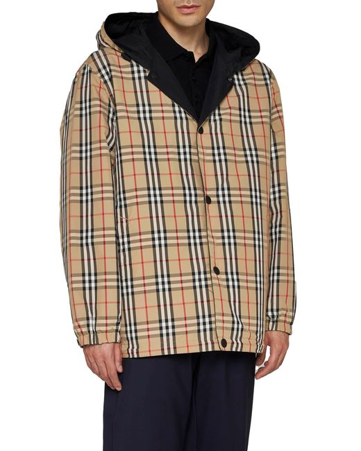 Burberry Rainford Check Reversible Nylon Jacket for Men | Lyst UK