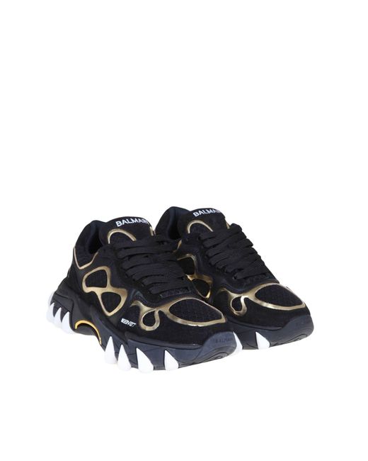 Balmain store suede sneakers