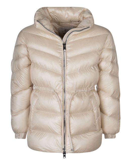Woolrich Aliquippa Puffy Jacket in Natural | Lyst UK