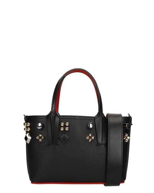Christian Louboutin Tote In Black Leather - Save 48% | Lyst UK