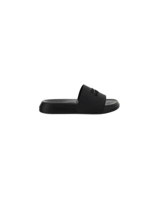 Alexander McQueen Rubber Logo Sliders 
