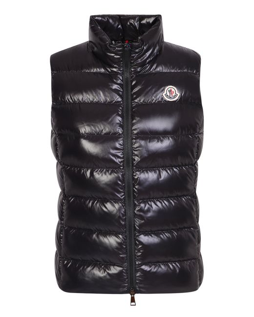 Moncler Ghany Quilted Puffer Vest in Black | Lyst