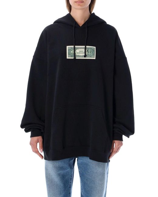 Vetements Cotton One In A Milion Hoodie - Unisex in Black (Blue) | Lyst