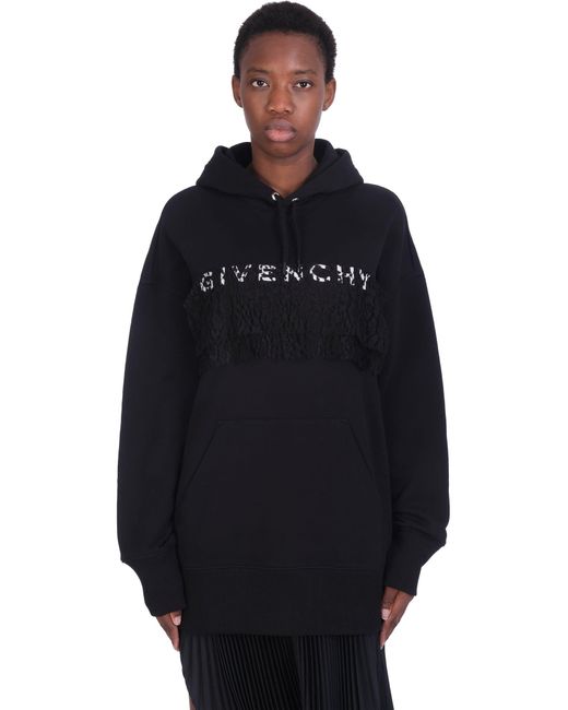 givenchy black sweatshirt womens