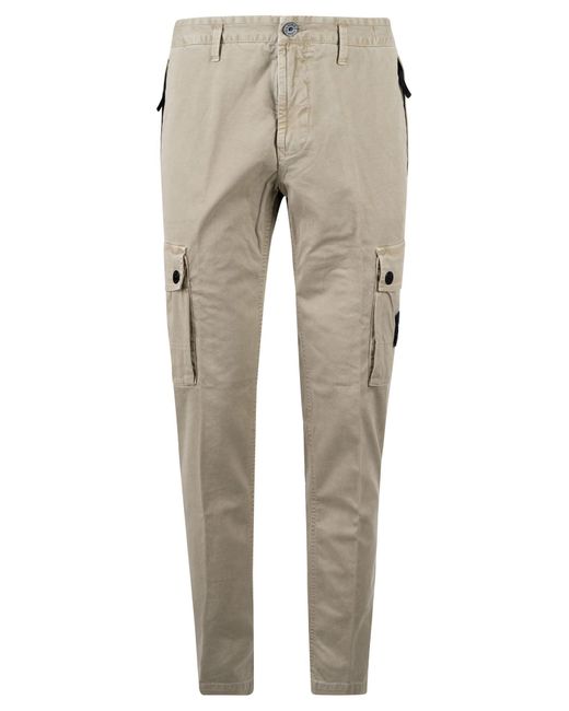 Stone Island Classic Cargo Trousers in Natural for Men | Lyst