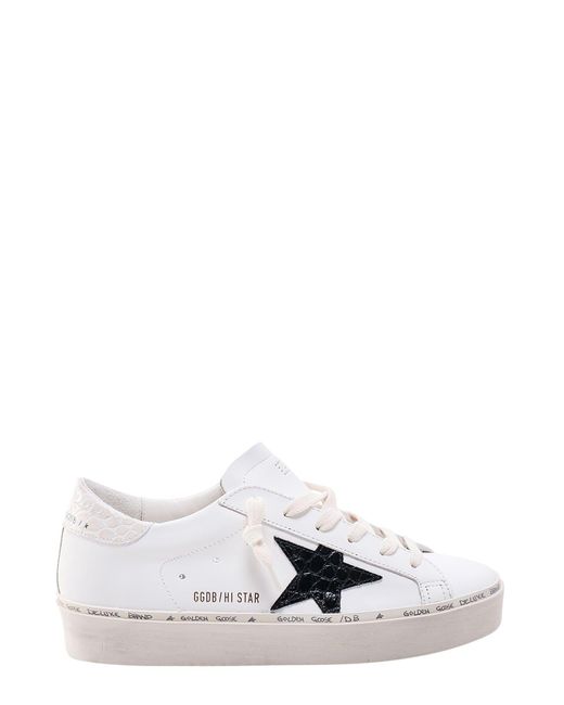 Golden Goose Hi Star Sneakers Gwf00118.f004130.11386 in White | Lyst