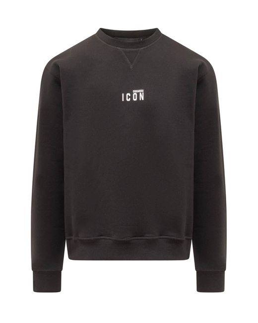 DSquared Icon Sweatshirt in Black for Men Lyst UK