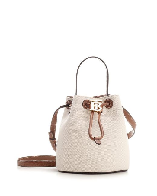 Small TB Bucket Bag in Archive Beige/briar Brown - Women | Burberry®  Official