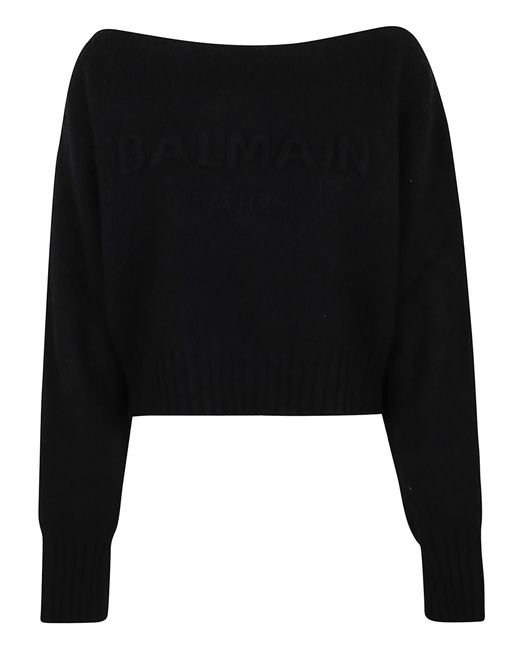 balmain knitted sweater