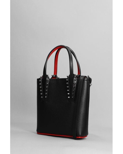 Christian Louboutin Cabata Hand Bag In Leather in Black | Lyst