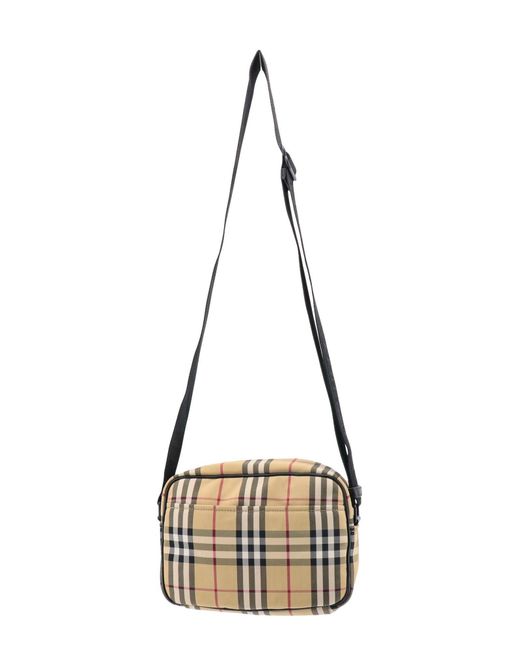 BURBERRY: Paddy bag in Vintage Check print cotton - Beige