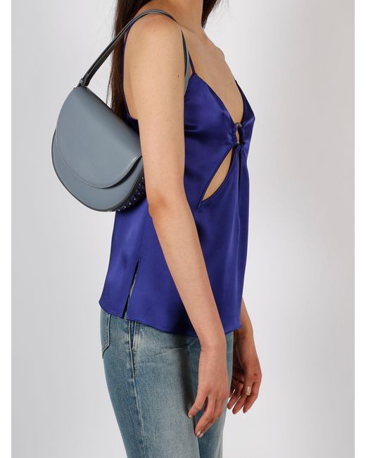 Stella McCartney Frayme S-Wave Medium Flap Shoulder Bag Multi-Colored