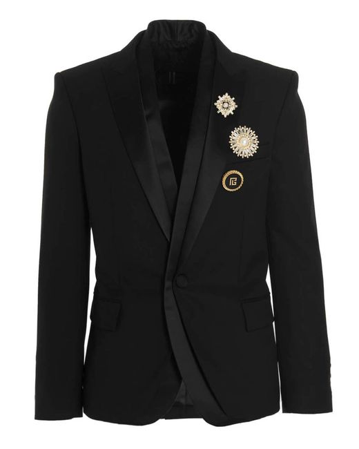 Balmain Pin Blazer Jacket in Black for Men | Lyst