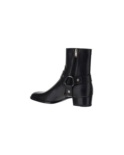 Saint Laurent Wyatt Boots in Black for Men | Lyst