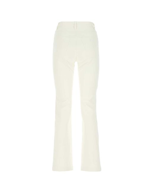 Fendi Denim Ivory Stretch Denin Jeans 