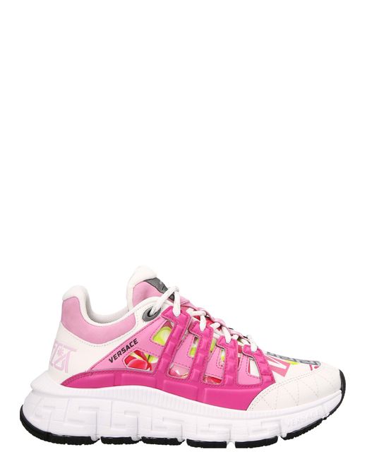 Versace 'trigreca' Sneakers in Pink | Lyst