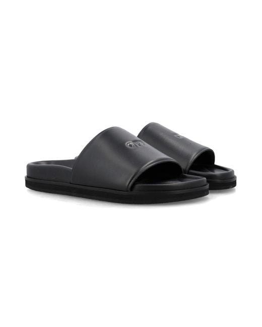 Off White c o Virgil Abloh Cloud Off Stamp Slider in Black for Men