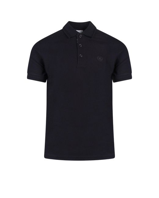 Burberry Polo Shirt in Black for Men | Lyst