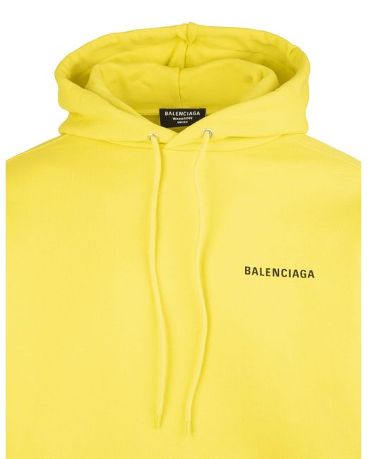 Balenciaga Fleece Man Yellow Medium Fit 