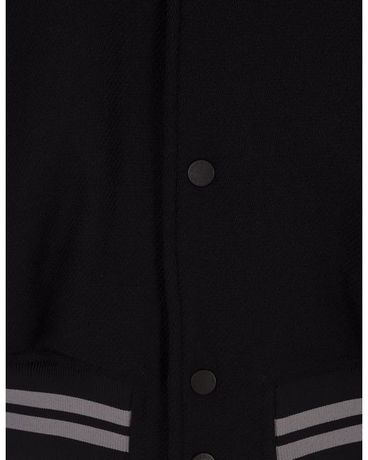 Off-White c/o Virgil Abloh Diag Helvetica Bomber Jacket in Black