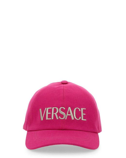 Versace Cotton Baseball Cap in Fuchsia (Pink) Save 38 Lyst