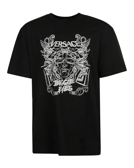 Versace Cotton Biggie Eyes T-shirt in Black for Men - Save 46% | Lyst UK