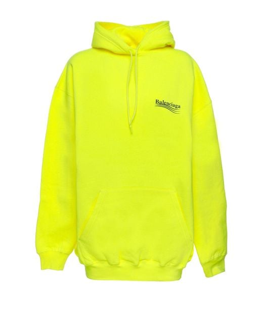 balenciaga sweatshirt mens yellow