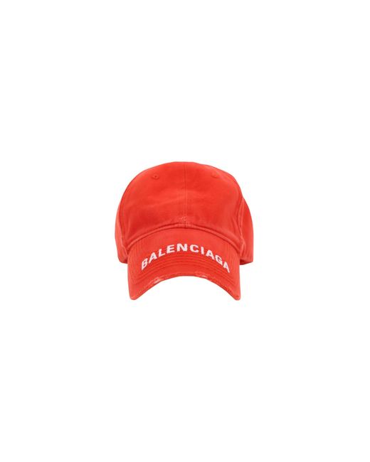 Balenciaga Cotton Hat in Bright Red 