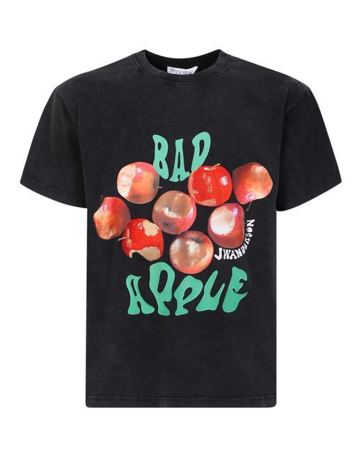 arve Eller enten Bot JW Anderson Dark Bad Apple T-shirt in Black for Men | Lyst