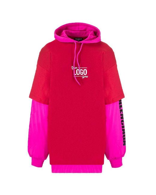 balenciaga pink sweatshirt