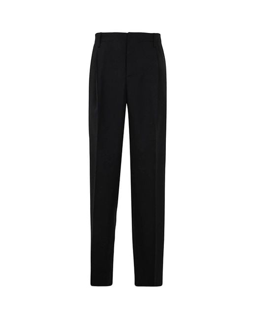 Versace Cotton Straight Leg Tailored Pants in Black for Men - Save 35% ...