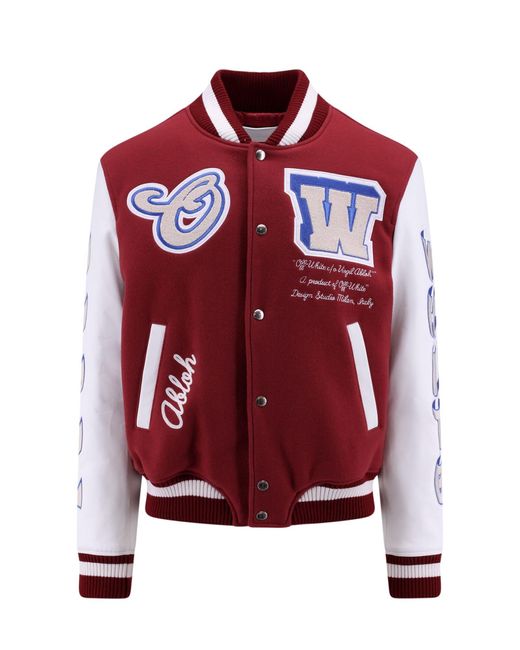 Off white shop red windbreaker