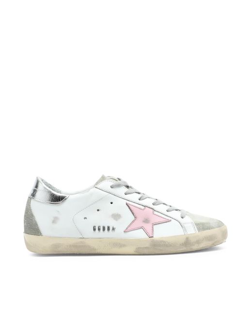 Golden Goose Super-star Leather Upper And Star Suede Toe And Spur ...