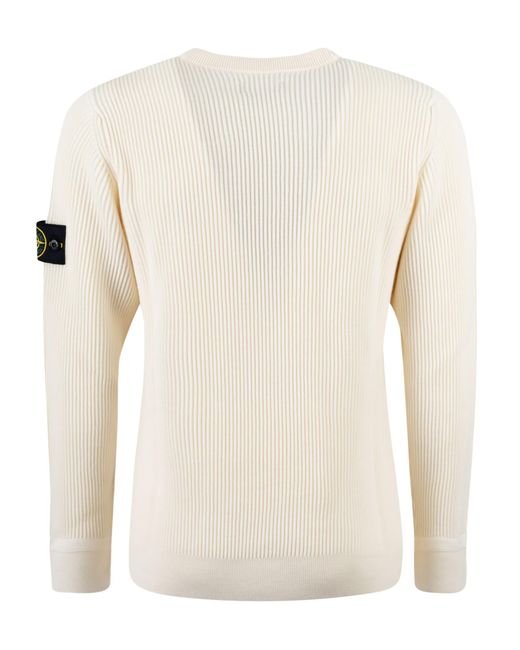 Stone Island Wool Rib Knit Sweater in 