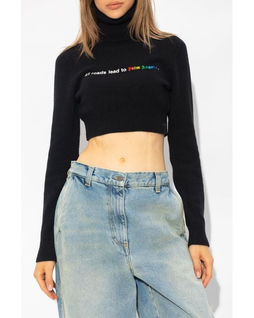 Turtleneck sweater store crop top