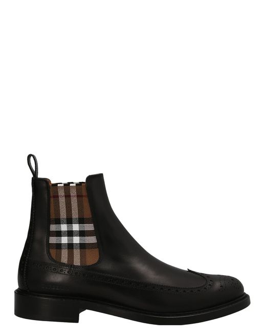 Burberry Tanner Ankle Boots in Black for Men | Lyst