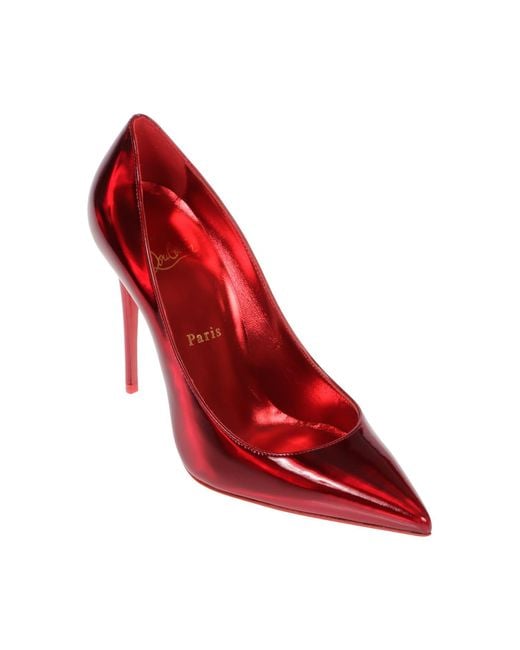 Christian Louboutin So Kate 120 Patent-leather Courts in Red