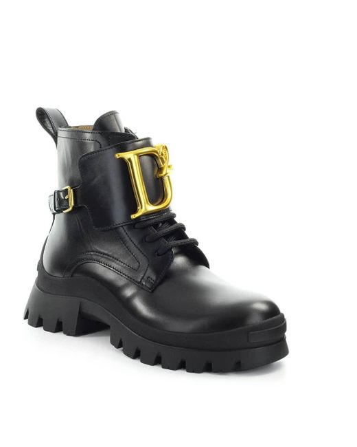 DSquared² Ankle Boots Black D2 Statement | Lyst UK