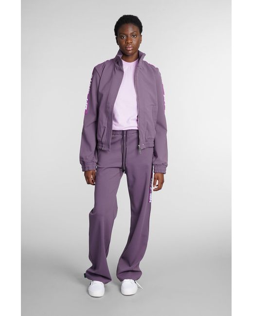 Save 49% Off-White c/o Virgil Abloh Synthetic Pants In Viscose in Purple Slacks and Chinos Wide-leg and palazzo trousers Womens Clothing Trousers 