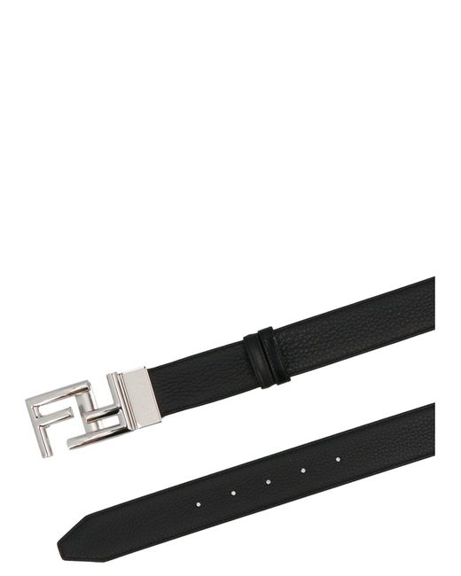 Womens Belts Fendi Belts Fendi Leather Logo Belt Accessories in Black Save 34% 