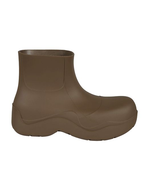 Bottega Veneta Rubber Puddle Ankle Boots in Brown for Men Save 46% Mens Shoes Boots Wellington and rain boots 