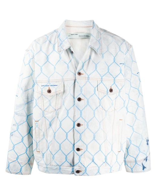 off white jacket blue