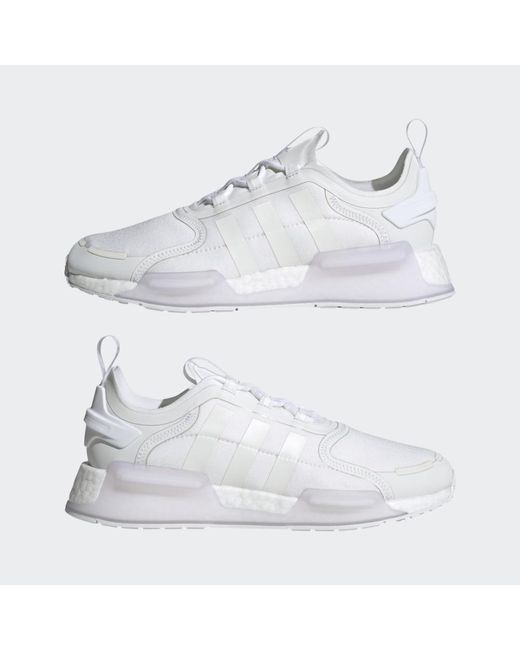 Nmd White in adidas | Lyst V3
