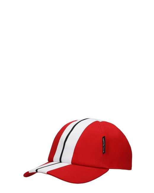 Palm Angels Hats In Cotton in Red for 