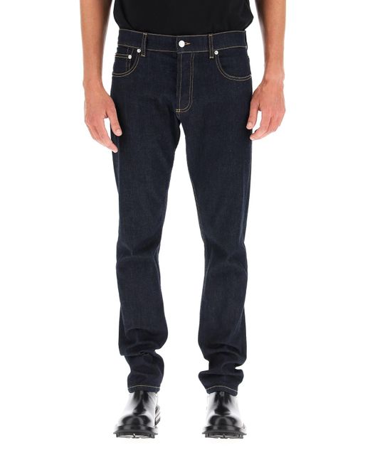 Alexander McQueen Denim Graffiti Jeans 